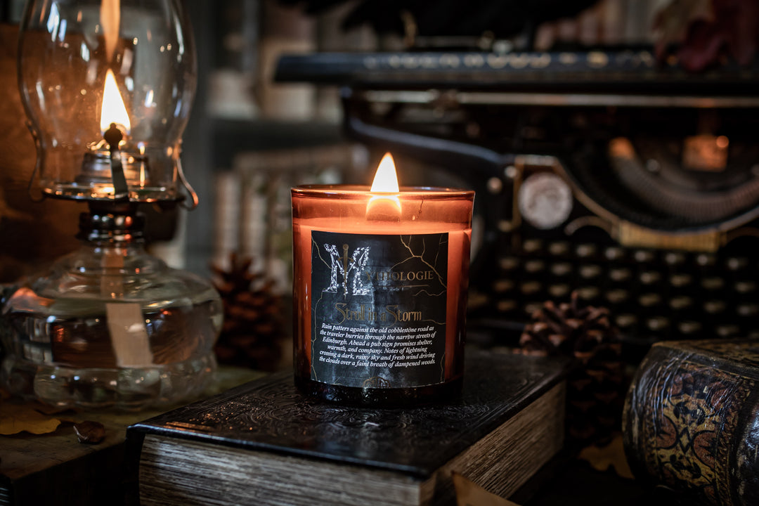 stroll in the storm candle