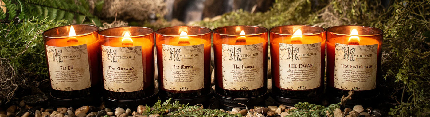 six lit mythologie candles