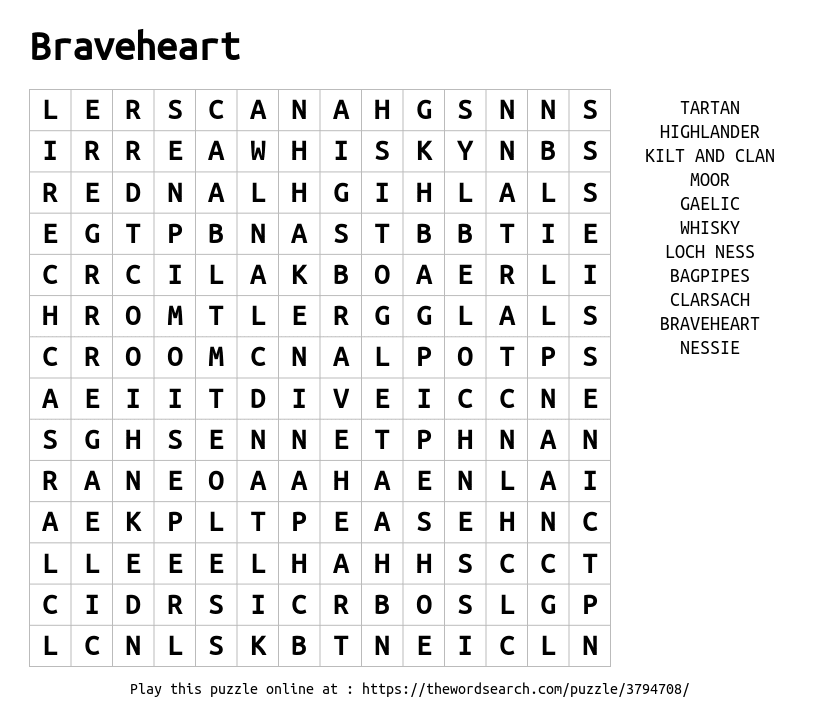 word search