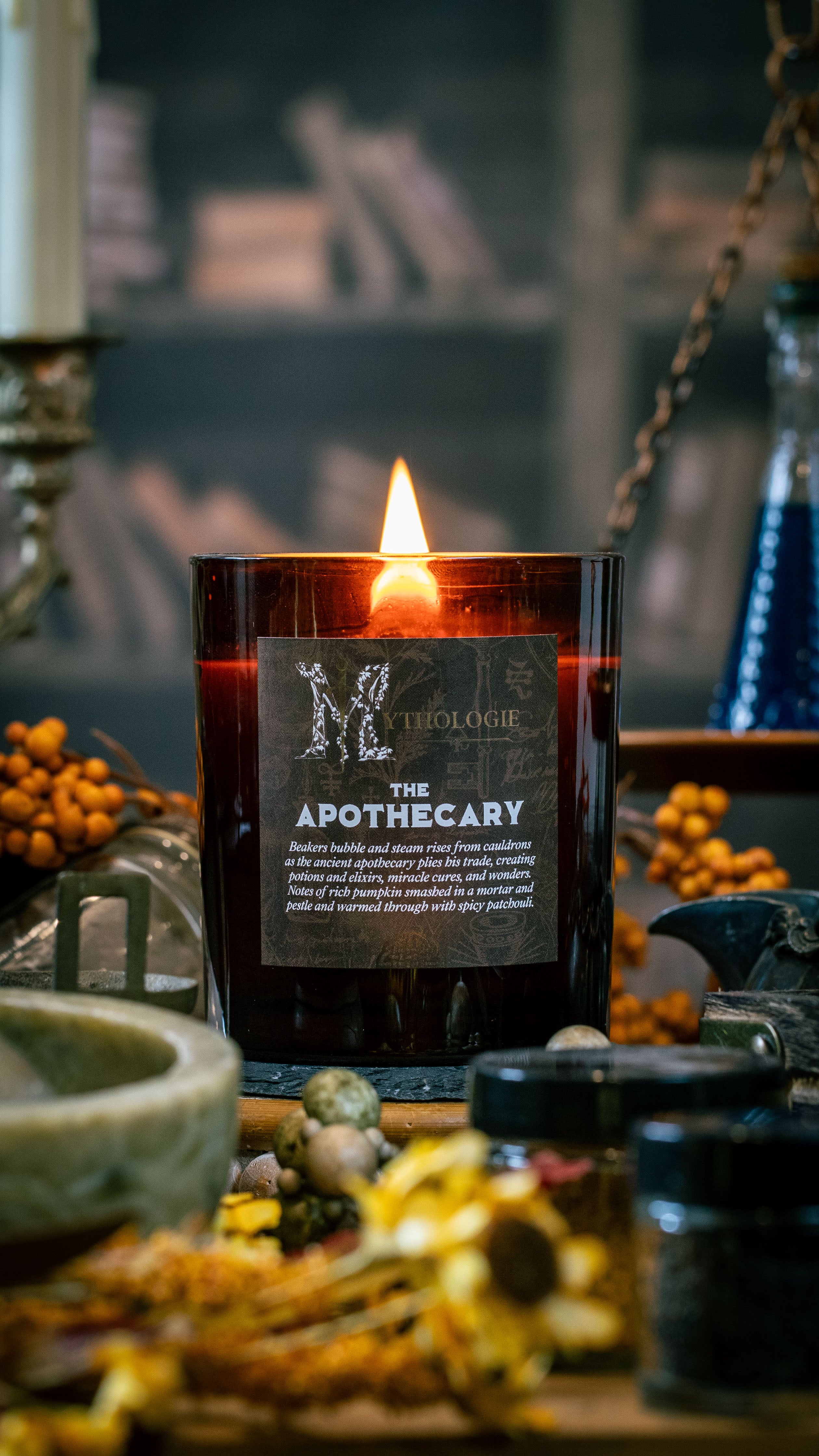 Outlet Alchemy & Ink Witch of the Wood 12oz Candle & Apothecary Beyond the Veil Candle