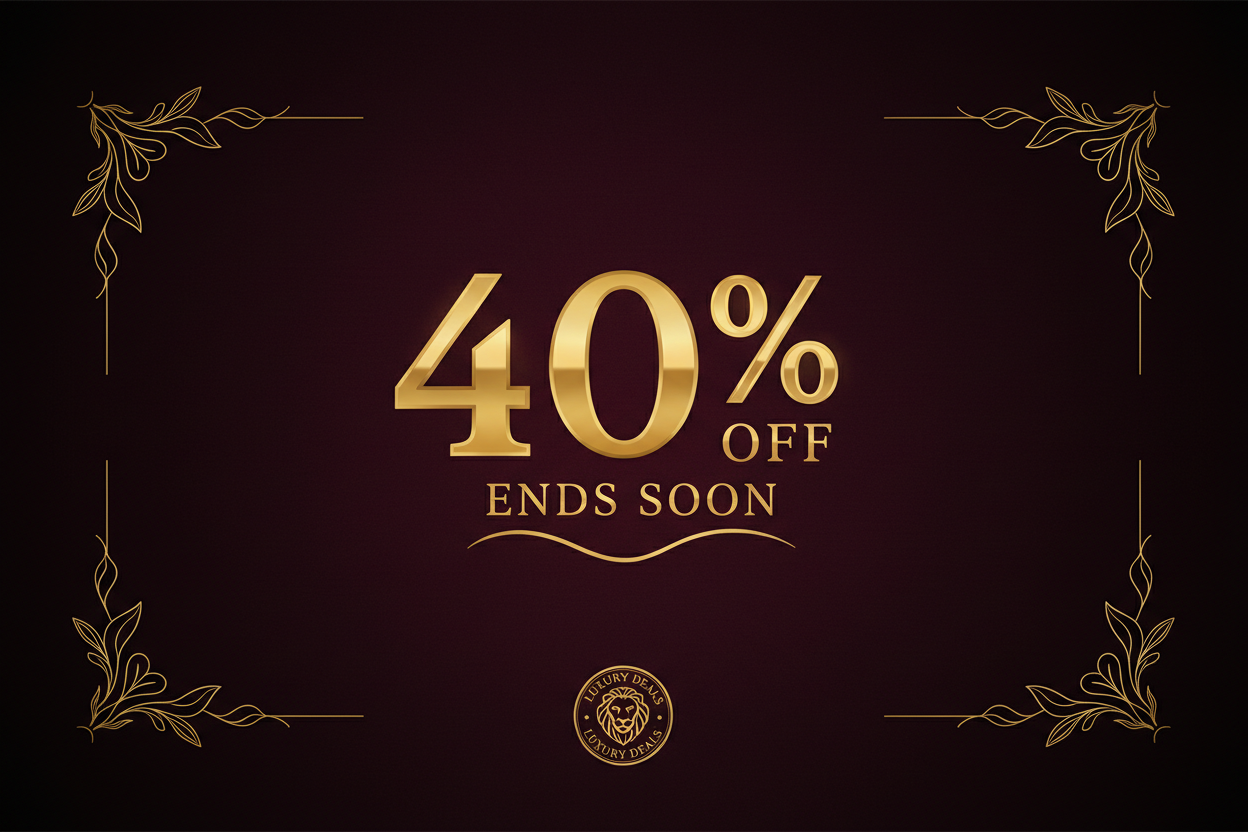 create a flash sale promo image for the header of a sales page, 40% off ends soon