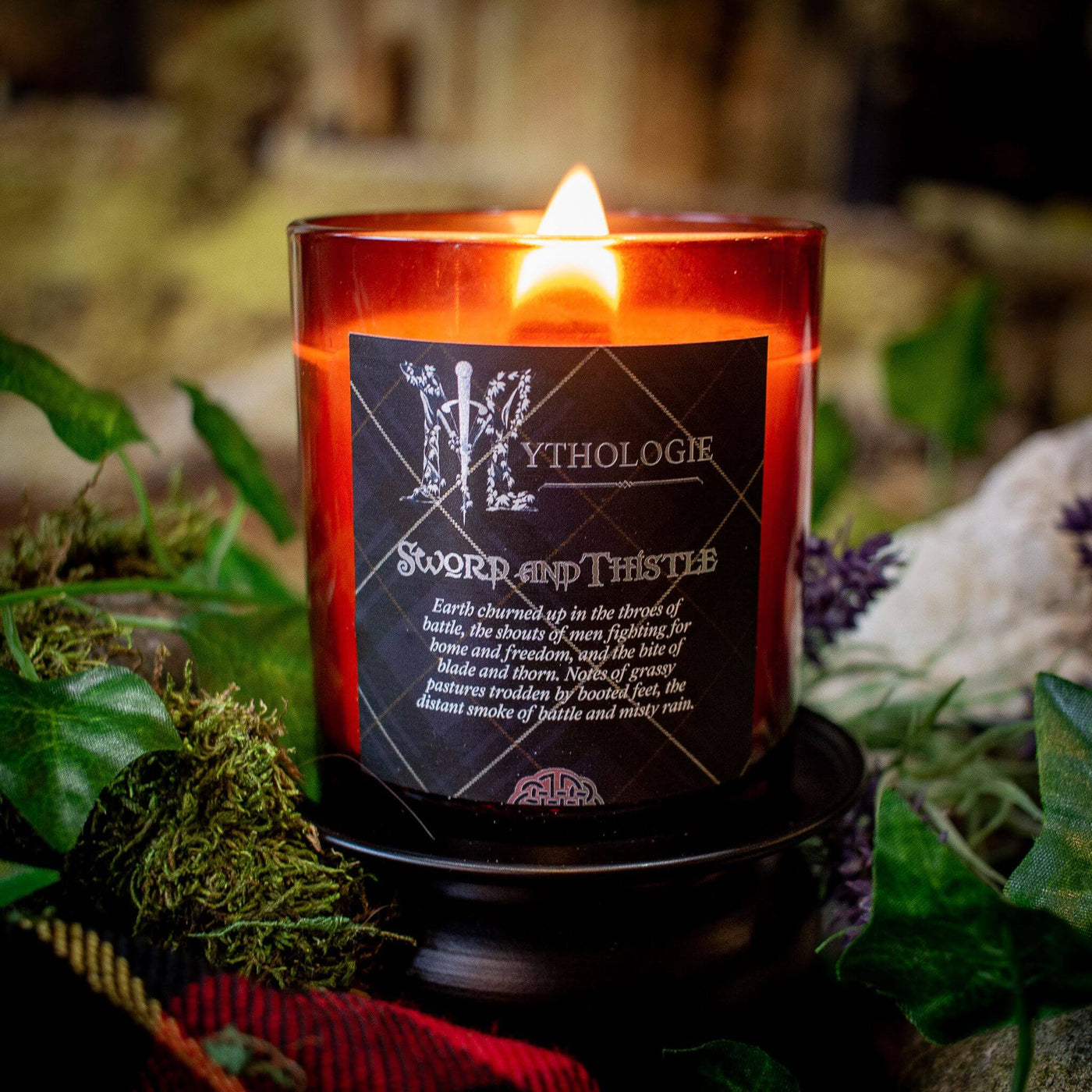 Braveheart Sword and Thistle Deluxe Candle